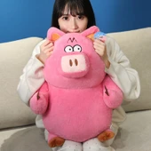 Pembe Domuz Peluş Oyuncak - 60 cm - 7