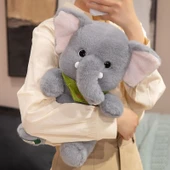 Atkılı Peluş Oyuncak Bebek - Su Aygırı - 50cm - 9