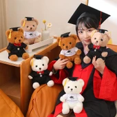 Çilek Aşkı Peluş Oyuncak Ayı - Deve Tüyü Takım Elbiseli 23cm - 11