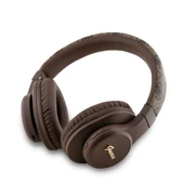 GUESS TONE ON TONE KULAK ÜSTÜ BLUETOOTH KULAKLIK PU 4G DESENLİ METAL YAZI LOGOLU KAHVERENGİ - 2