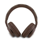 GUESS TONE ON TONE KULAK ÜSTÜ BLUETOOTH KULAKLIK PU 4G DESENLİ METAL YAZI LOGOLU KAHVERENGİ - 3