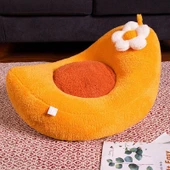 Peluş Bitki Yastık - Sarı - 55x45cm - 4