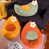 Peluş Bitki Yastık - Sarı - 55x45cm - 6