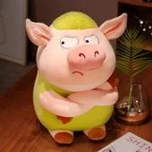 Peluş Oyuncak Domuz - Gri - 55cm - 3