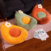 Peluş Bitki Yastık - Yeşil - 55x45cm - 9