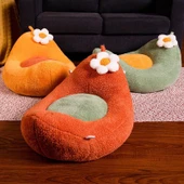 Peluş Bitki Yastık - Yeşil - 55x45cm - 8