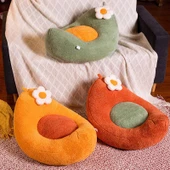 Peluş Bitki Yastık - Sarı - 55x45cm - 10