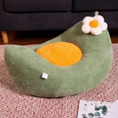 Peluş Bitki Yastık - Sarı - 55x45cm - 3