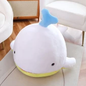 Sevimli Balina Peluş Oyuncak - Gökkuşağı, 50cm - 4