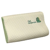 Çizgi Film Hayvan Hafızalı Köpük Yastık - Tavşan Yüksek Alçak Yastık - 50x30x10cm - 12