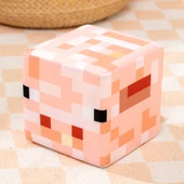 Minecraft TNT Çim Blok Peluş Oyuncak - Gri Beyaz 20cm - 4