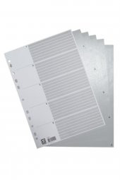 Plastik Seperatör 5 Gri Ayraç A4 1 adet - 1