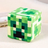 Minecraft TNT Çim Blok Peluş Oyuncak - Gri Beyaz 20cm - 12
