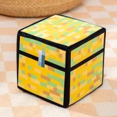 Minecraft TNT Çim Blok Peluş Oyuncak - Gri Beyaz 20cm - 7