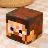 Minecraft TNT Çim Blok Peluş Oyuncak - Gri Beyaz 20cm - 3