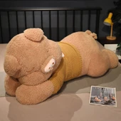Sevimli Domuz Peluş Oyuncak - Beyaz - 100cm - 11