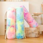 Renkli Silindir Peluş Yastık - Yeşil - 150cm - 2