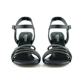 Erkan Saçmacı Roseline Plus Siyah Saten Önü Arkası Açık Taşlı Tokalı Kadeh Topuklu Abiye Ayakkabı thumbnail 4