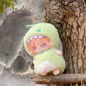 20cm Peluş Oyuncak Bebek Dinozor Kıyafeti - Yeşil - 9