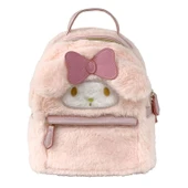 Yugui Köpek Peluş Sırt Çantası - Pembe - 23x24x12cm - 2
