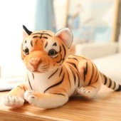 Oturan Kaplan Peluş Oyuncak - Küçük Boy 24-25cm - 8