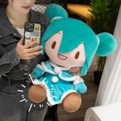 Hatsune Miku Anime Peluş Oyuncak Bebek - Klasik Gök Mavisi, 25cm - 10