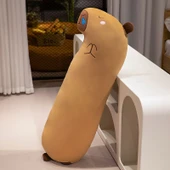 Kapibara Peluş Yastık - Buzlu Kahve Kırmızısı - 80cm - 10