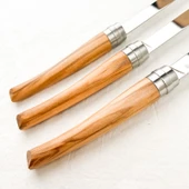 Opinel Chic 4'lü Et Bıçağı Seti - Zeytin Ağacı (Olive Wood) - 4