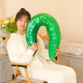 Simülasyon Yeşil Salatalık Peluş Oyuncak - 110cm - 10