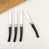 Opinel Chic 4'lü Et Bıçağı Seti - Abanoz Ağacı (Ebony) - 3