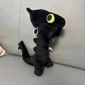 Dans Eden Dişsiz Ejderha Peluş Oyuncak - Beyaz 25cm - 3