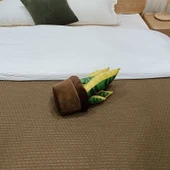 Büyük Saksı Bitki Peluş Oyuncak - Aloe Vera - 20x43cm - 4