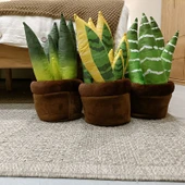 Büyük Saksı Bitki Peluş Oyuncak - Aloe Vera - 20x43cm - 11