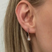 Gümüş Sallantılı Rose Damla Kadın Küpe thumbnail 3