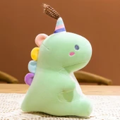 Pembe Şeker Dinozor Peluş Oyuncak - 50cm thumbnail 2