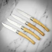 Opinel Chic 4'lü Et Bıçağı Seti - Dişbudak Ağacı (Ash Wood) - 3