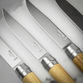 Opinel Chic 4'lü Et Bıçağı Seti - Dişbudak Ağacı (Ash Wood) - 4