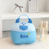 Çizgi Film Peluş Makyaj Çantası - Beyaz Köpek - 22x20x12cm - 9