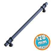 Mobilya Çekmece Mutfak Dolabı Dolap Kapak Kulpları Kulbu Kulpu Siyah Metal Kulp 128 mm-12.8 cm thumbnail 1
