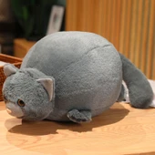 Tombul Kedi Peluş Oyuncak Bebek - Gri 50cm - 1