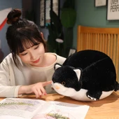 Tombul Kedi Peluş Oyuncak Bebek - Gri 50cm - 9