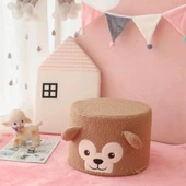 Çizgi Film Hayvan Peluş Tabure Çilek Ayı 30x21cm - 10
