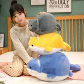 Tombul Kedi Peluş Oyuncak Bebek - Gri 50cm - 6
