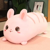 Ekmek Serisi Pembe Tavşan Peluş Oyuncak - 60cm - 1