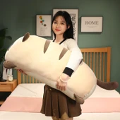 Ekmek Serisi Pembe Tavşan Peluş Oyuncak - 60cm - 6