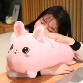 Ekmek Serisi Pembe Tavşan Peluş Oyuncak - 60cm - 8