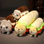 Köpek Ekmek Peluş Yastık - Husky 80cm - 4