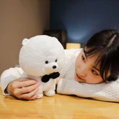 Bichon Frise Peluş Oyuncak Bebek - Kahverengi 25cm - 9