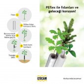 25 mm Alüminyum Folyo Kaplı Polietilen Boru BORU IZOLASYONU 28mm  3/4 - 2