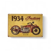 Metal Dekor Levha Indian Motorcycle - 1